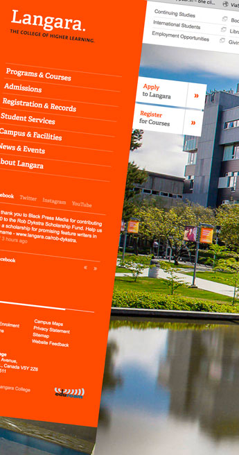 Custom Font for Custom language extension - Langara College by Typetogether